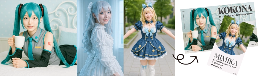 コスプレ名刺製作します コスプレ名刺を作ってみた【スマホで簡単】【自作グッズ】 - YouTube
